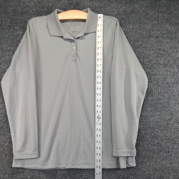 Walgreens High Performance Uniforms Polo Shirt Large Gray 100% Polyester - Picture 11 of 13